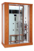 Infrarot Dampfsauna Dampfdusche 3 in 1! 145 x 90 x 215 cm Bambus